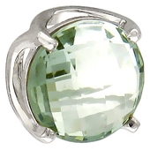 Подвеска с аметистами из белого золота 585 пробы