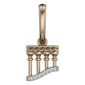 Подвеска из красного золота 585 пробы