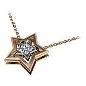 Подвеска из красного золота 585 пробы