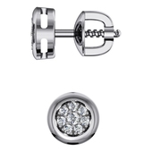 Серьги из белого золота 585 пробы