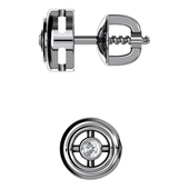 Серьги из белого золота 585 пробы