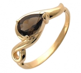 Кольцо из желтого золота 585 пробы с топазом