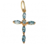 Крест нательный из золота 585 пробы