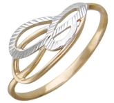 Кольцо без вставок из красного золота 585 пробы