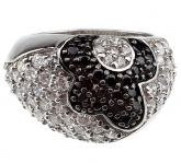 Кольцо из серебра 925 пробы с кубиком циркония