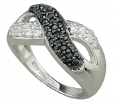 Кольцо из серебра 925 пробы с кубиком циркония