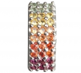 Подвеска из серебра 925 пробы с сапфирами