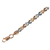 Браслет из комбинированного золота 585 пробы