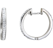 Серьги с кристаллом Сваровски из серебра 925 пробы