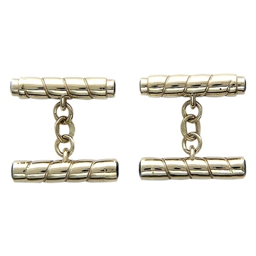 Запонки из белого золота 585 пробы