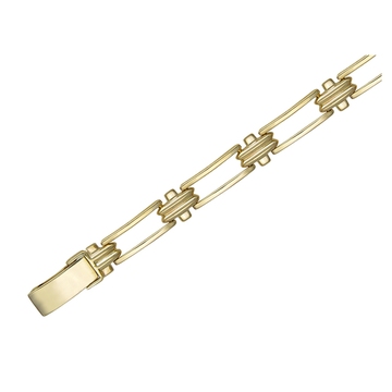 Браслет без вставок из желтого золота 585 пробы