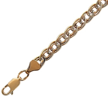 Браслет без вставок из красного золота 585 пробы