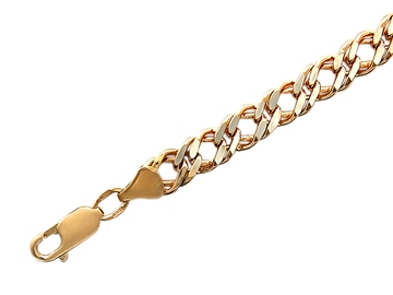 Браслет без вставок из красного золота 585 пробы