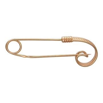 Броши без вставок из красного золота 585 пробы