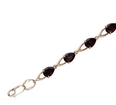 Браслет из красного золота 585 пробы