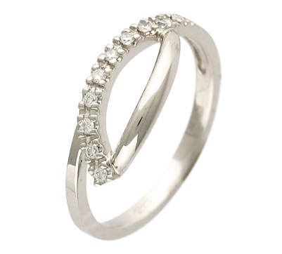 Кольцо из белого золота 750 пробы с бриллиантом