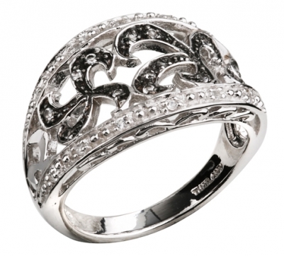 Кольцо из серебра 925 пробы с топазом