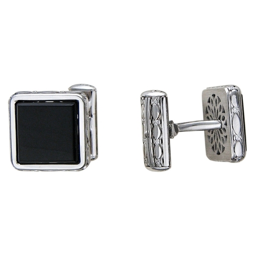 Запонки из белого золота 750 пробы