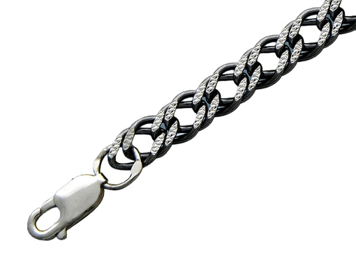 Цепочка без вставок из серебра 925 пробы