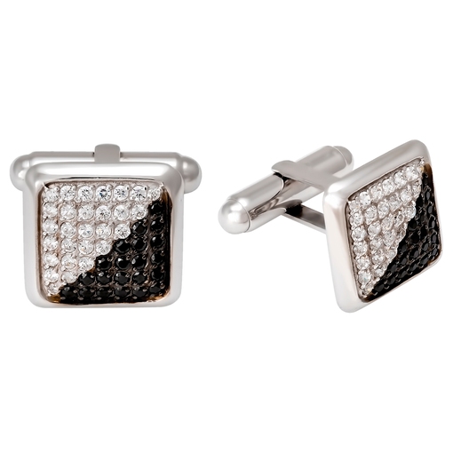 Запонки из белого золота 585 пробы